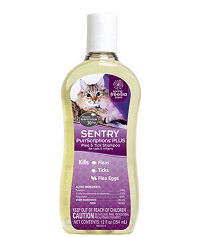 Sentry PurrScriptions Plus Flea & Tick Shampoo for Cats