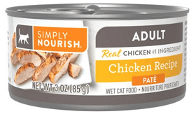 Simply Nourish Essentials Chicken Recipe Adult Pate Canned Cat Food
