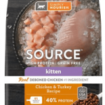 Simply Nourish Source Chicken & Turkey Recipe High-Protein Grain-Free Kitten Dry Cat Food