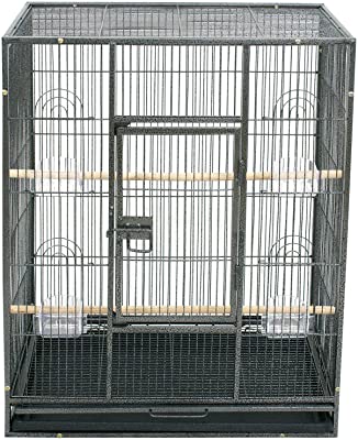 Super Deal Wrought Iron Bird Cage with Stand