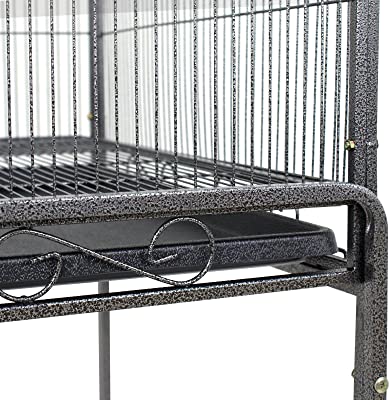 Super Deal Wrought Iron Bird Cage with Stand