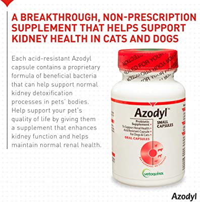 Vetoquinol Azodyl Kidney Health Supplement for Dogs & Cats