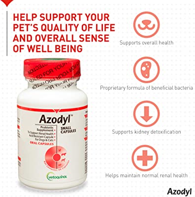 Vetoquinol Azodyl Kidney Health Supplement for Dogs & Cats