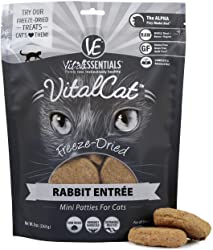 Vital Essentials Rabbit Mini Patties Grain Free Limited Ingredient Freeze-Dried Cat Food