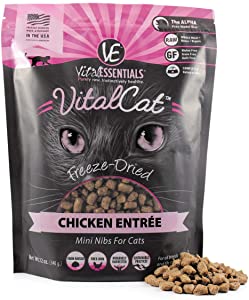 Vital Essentials Chicken Mini Patties Grain Free Limited Ingredient Freeze-Dried Cat Food