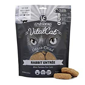 Vital Essentials Rabbit Mini Patties Grain Free Limited Ingredient Freeze-Dried Cat Food