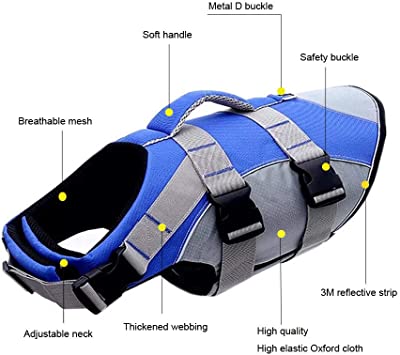 Wave Rider's Reflective Dog LifeJacket