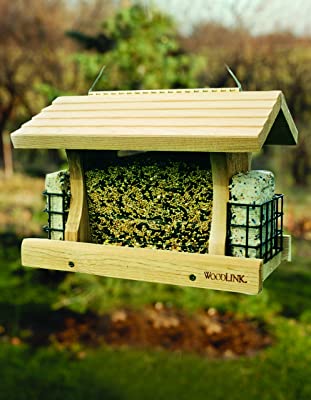 Woodlink Deluxe Cedar Bird Feeder with Suet Cages