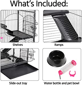 YAHEETECH 52” 6 Level Metal Critter Cage