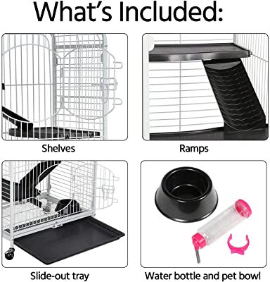 YAHEETECH 52-inch 6 Level Large Metal Ferret Cage