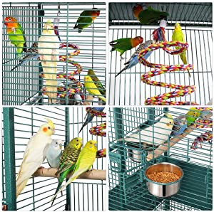 Yaheetech Wrought Iron Rolling Large Bird Cage
