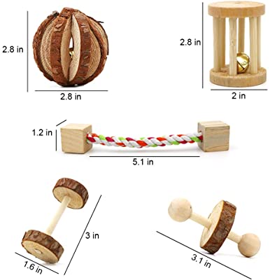 ZALALOVA Hamster Chew Toys
