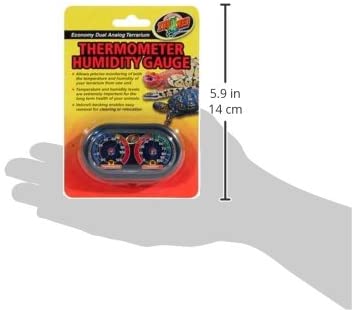Zoo Med Dual Analog Thermometer and Humidity Gauge