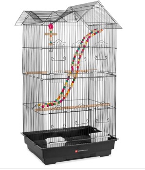 Best Choice Products Indoor Outdoor Iron Birdcage w/ Removable Tray