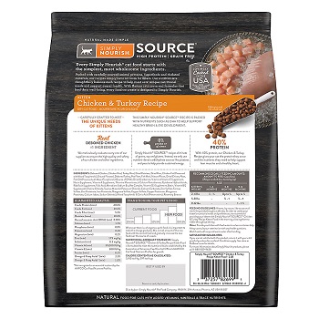 Simply Nourish Source Chicken & Turkey Recipe High-Protein Grain-Free Kitten Dry Cat Food