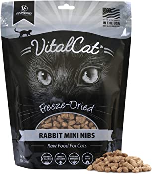 Vital Essentials Rabbit Mini Patties Grain Free Limited Ingredient Freeze-Dried Cat Food