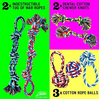 AMZpets Dog Toys for Aggressive Chewers