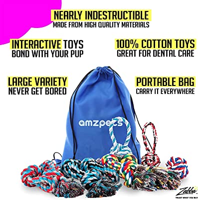 AMZpets Dog Toys for Aggressive Chewers