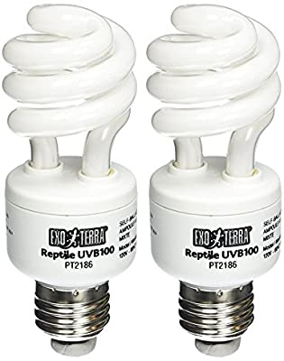 Exo Terra Reptile UVB 100 Tropical Terrarium Bulb