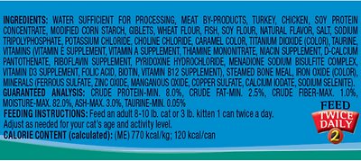 9Lives Tender Morsels with Real Turkey & Giblets in Sauce Canned Food