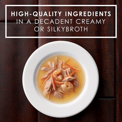 Fancy Feast Classic Broths with Tuna, Shrimp & Whitefish Cat Food Pouches