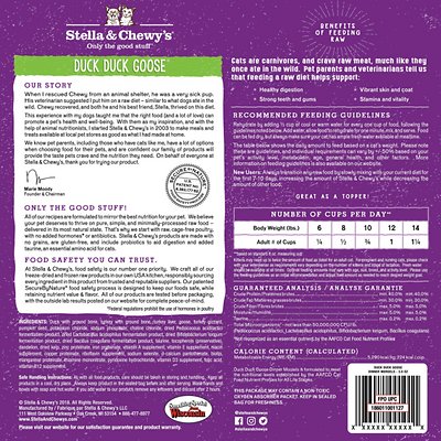Stella & Chewy's Duck Duck Goose Dinner Morsels Freeze-Dried Raw Cat Food