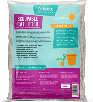 Frisco Multi-Cat Unscented Clumping Clay Cat Litter