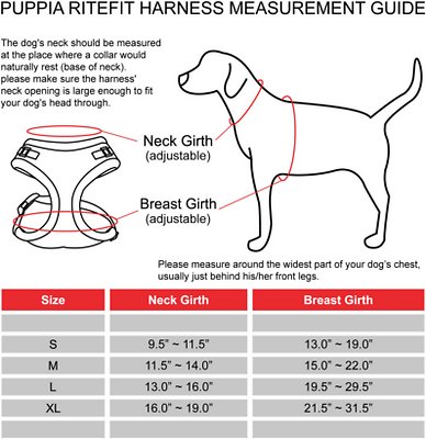Puppia RiteFit Polyester Back Clip Dog Harness