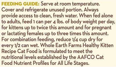 Whole Earth Farms Grain-Free Real Healthy Kitten Recipe Canned Cat Food