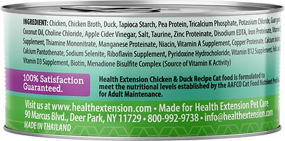 HEALTH EXTENSION Grain-Free Chicken & Duck Recipe Canned Food