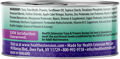 HEALTH EXTENSION Grain-Free Tuna & Prawns Recipe Canned Food