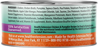 Health Extension Grain-Free Chicken & Pumpkin Recipe Canned Cat Food