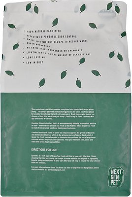 Next Gen Pet Products Pet Products Green Tea Unscented Clumping Wood Cat Litter