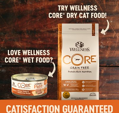 Wellness CORE Natural Grain Free Chicken Turkey & Chicken Liver Pate Canned Cat Food