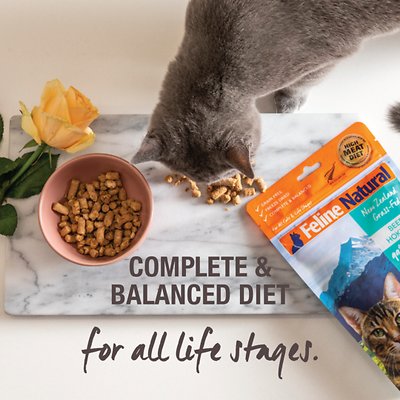 FELINE NATURAL Beef & Hoki Feast Freeze-Dried Cat Food Formula