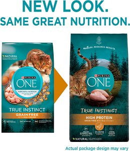 Purina ONE True Instinct Natural Real Chicken Plus Vitamins & Minerals High Protein Grain-Free Dry Cat Food