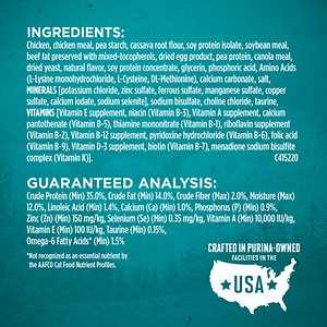Purina ONE True Instinct Natural Real Chicken Plus Vitamins & Minerals High Protein Grain-Free Dry Cat Food