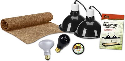 Zilla Desert Reptile Terrarium Starter Kit with Light and Heat