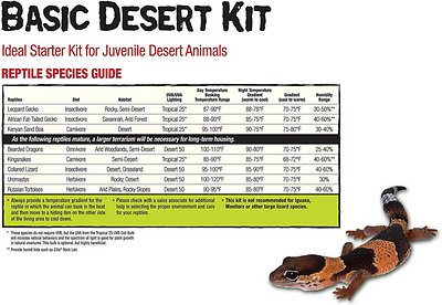 Zilla Desert Reptile Terrarium Starter Kit with Light and Heat