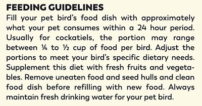 Higgins Sunburst Gourmet Blend Cockatiel Food