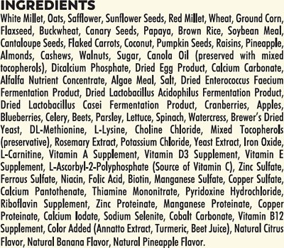 Higgins Sunburst Gourmet Blend Cockatiel Food