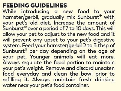 Higgins Sunburst Gourmet Blend Gerbil & Hamster Food