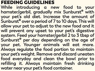 Higgins Sunburst Gourmet Blend Gerbil & Hamster Food