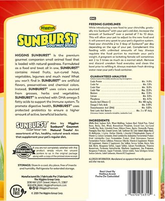 Higgins Sunburst Gourmet Blend Chinchilla Food
