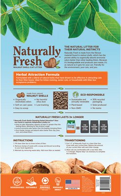 Naturally Fresh Herbal Attraction Scented Clumping Walnut Cat Litter