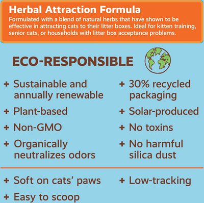 Naturally Fresh Herbal Attraction Scented Clumping Walnut Cat Litter