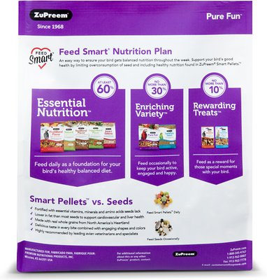 ZuPreem Pure Fun Enriching Variety Parrot & Conure Food
