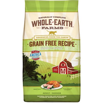 Whole Earth Farms Grain-Free Indoor Chicken & Turkey Adult Recipe Dry Cat Food