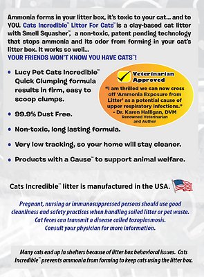 Lucy Pet Products Unscented Clumping Clay Cat Litter