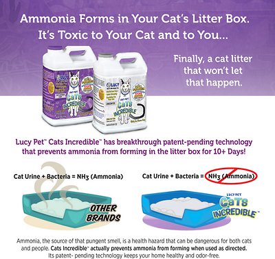Lucy Pet Products Unscented Clumping Clay Cat Litter